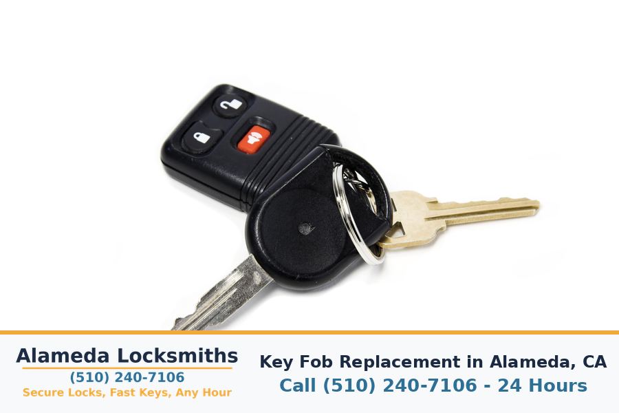 Replacement key fob programmed for a car in Alameda