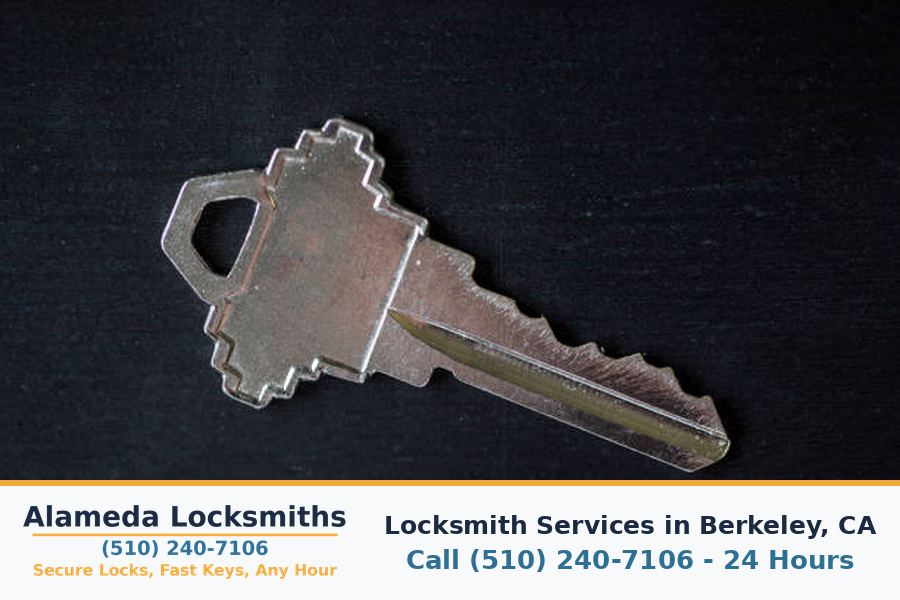 Replacement keys cut on site for a customer in Berkeley, CA