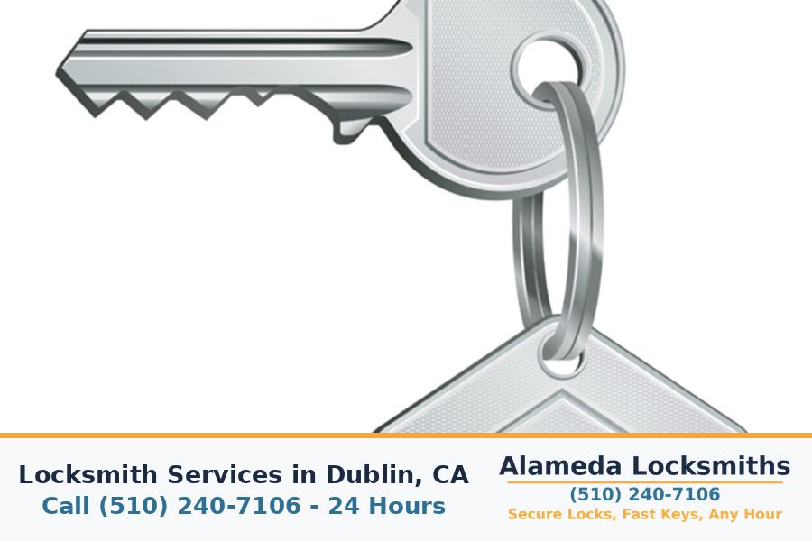 Replacement keys cut on site for a customer in Dublin, CA