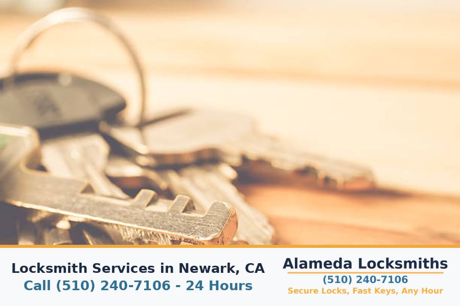 Replacement keys cut on site for a customer in Newark, CA