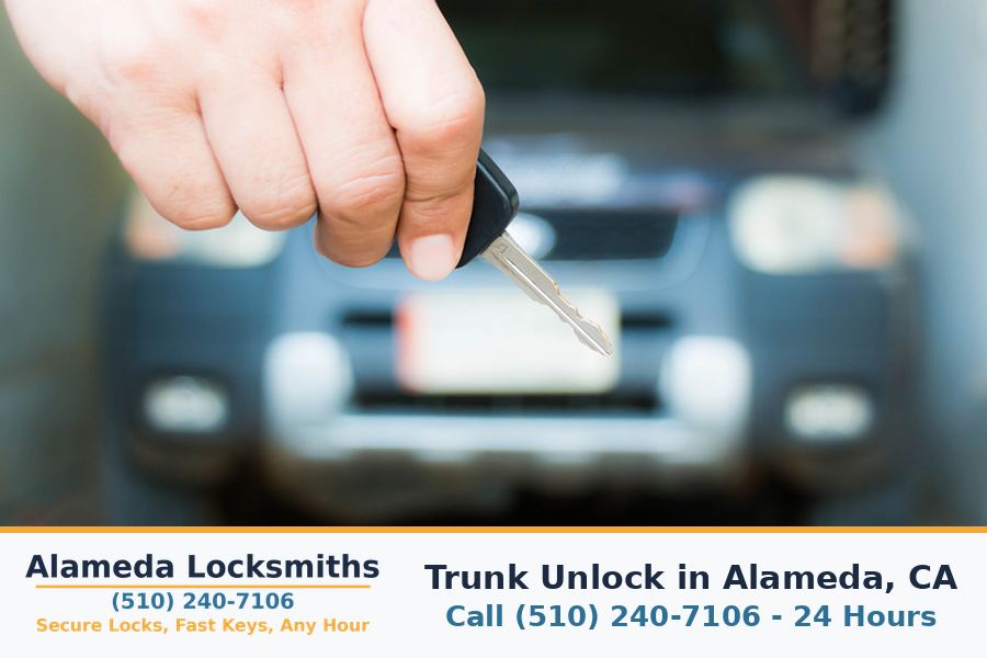 Trunk Unlock locksmith service in Alameda, CA